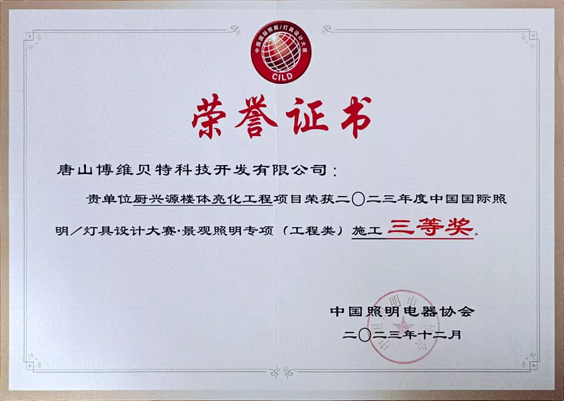 荣誉证书